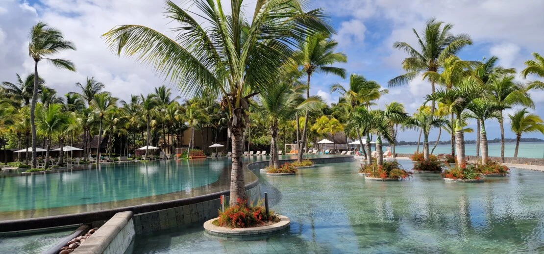 Sußwasserpool in der Hotelanlage Beachcomber Trou aux Biches, Mauritius